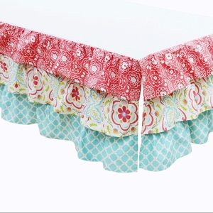 The Peanutshell Mila Crib Bedskirt